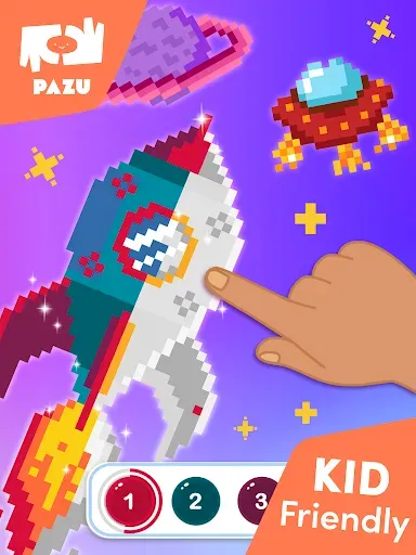 Скриншот 8 — Pixel coloring games for kids