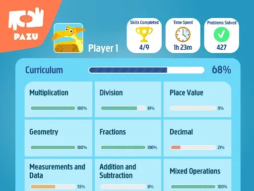 Скриншот 6 — 3rd Grade Math - Play&Learn