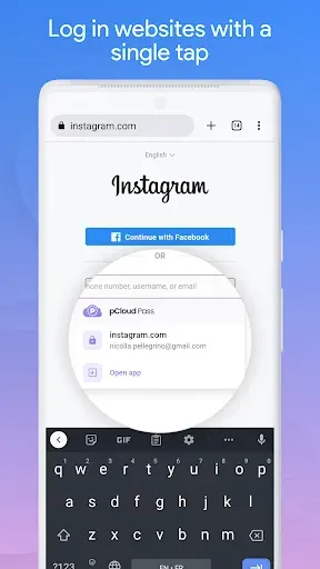 Скриншот 1 — pCloud Pass - Password manager