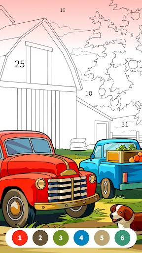Скриншот 5 — Цвет по номеру: Раскраски