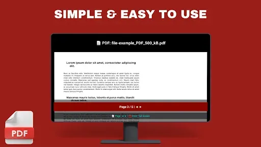 Скриншот 1 — PDF Viewer - Android TV
