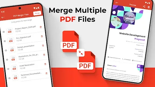 Скриншот 1 — Merge Multiple PDF Files