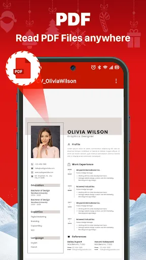 Скриншот 3 — PDF ридер, открывать файлы