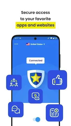 Скриншот 1 — Star VPN - Secure VPN Proxy