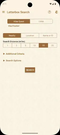 Скриншот 1 — Clue Tracker for Letterboxing
