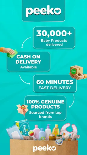 Скриншот 1 — Peeko: Baby products in 60 min