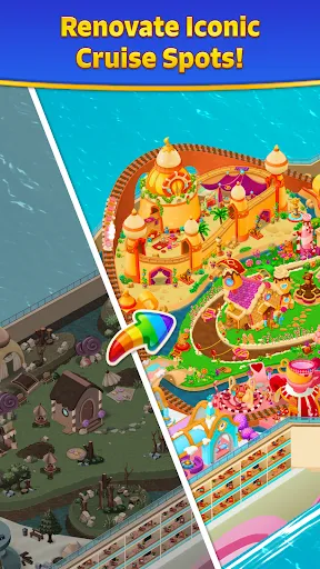 Скриншот 2 — Merge Cruise: Mystery Puzzle