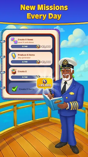 Скриншот 5 — Merge Cruise: Mystery Puzzle