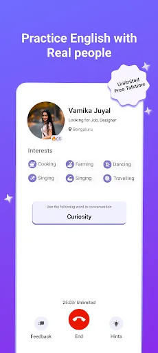 Скриншот 2 — PeerUp: Learn English Speaking