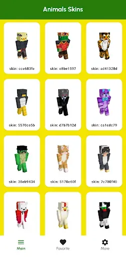 Скриншот 1 — Скины животных для Minecraft