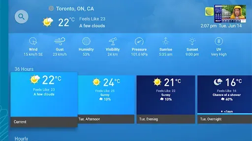 Скриншот 1 — The Weather Network TV App