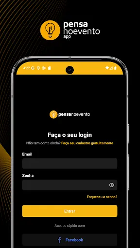 Скриншот 1 — Pensanoevento App