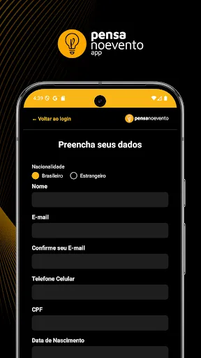 Скриншот 2 — Pensanoevento App
