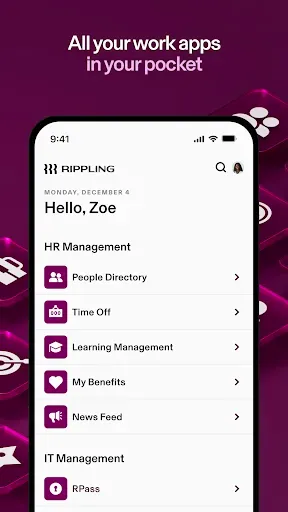 Скриншот 2 — Rippling - HR, IT & Finance