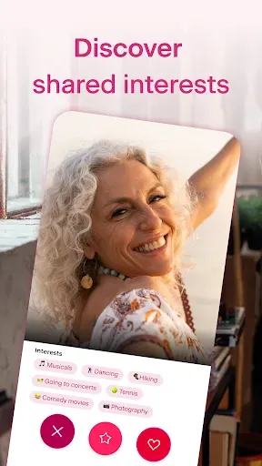 Скриншот 1 — Ourtime : Dating App for 50+