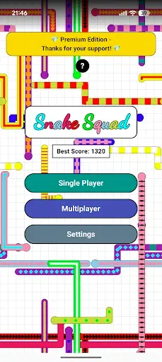 Скриншот 1 — Snake Squad: Игра Змейка