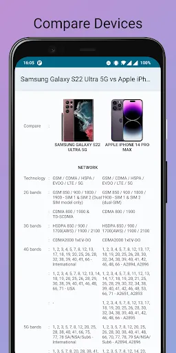 Скриншот 2 — Phone Specification