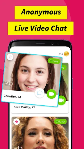 Скриншот 1 — Peeper: Видеочат 18+ Live