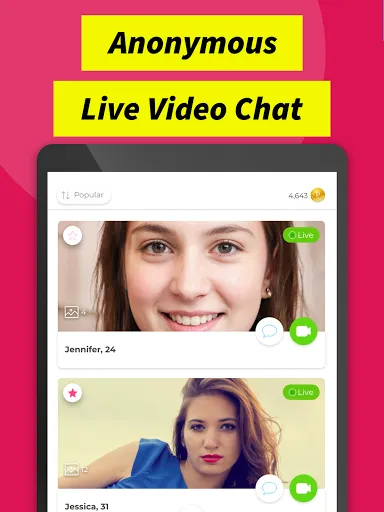 Скриншот 6 — Peeper: Видеочат 18+ Live