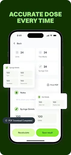 Скриншот 3 — Peptide Calculator App