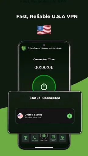 Скриншот 3 — CyberFence: Secure USA VPN
