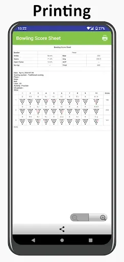 Скриншот 5 — My Bowling Scoreboard Pro