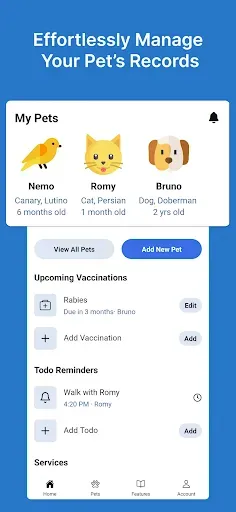 Скриншот 1 — Pet Care Tracker - PetNoter