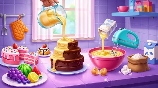 Скриншот 1 — Cake Maker Fun Cooking Games
