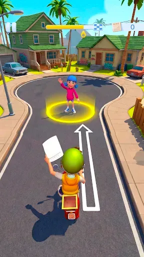 Скриншот 2 — Paper Boy Race — Мото гонки