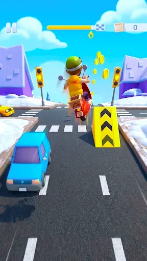 Скриншот 4 — Paper Boy Race — Мото гонки