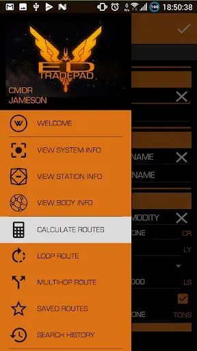 Скриншот 1 — Elite Dangerous TradePad Pro