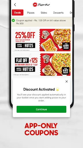 Скриншот 3 — Pizza Hut India - Delivery App