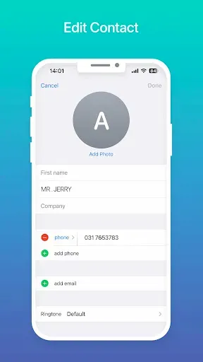 Скриншот 3 — Contacts Phone: Simple & Clean