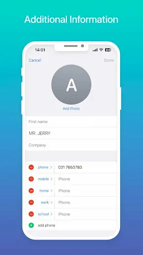 Скриншот 4 — Contacts Phone: Simple & Clean