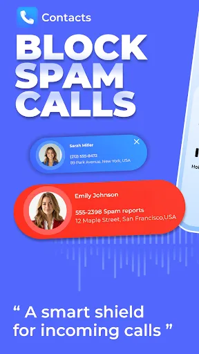 Скриншот 1 — Contacts & Spam Call Blocker