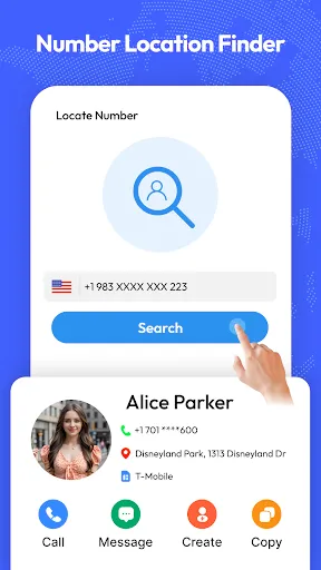 Скриншот 2 — Phone number location tracker