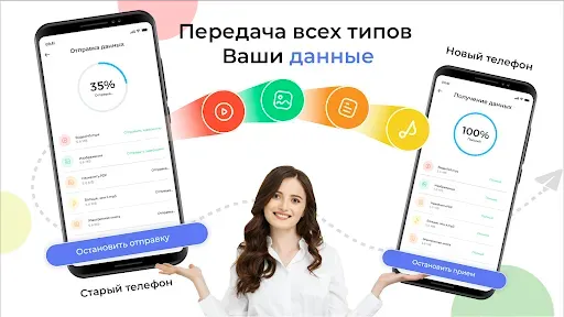 Скриншот 1 — Switch Mobile, Phone Clone App