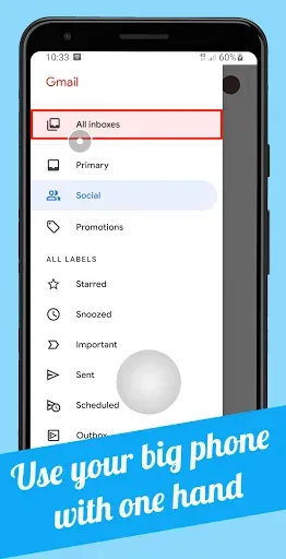 Скриншот 1 — Smart Cursor: One-handed mode