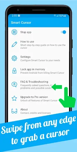 Скриншот 2 — Smart Cursor: One-handed mode