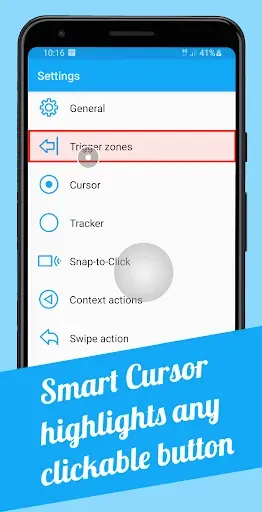 Скриншот 4 — Smart Cursor: One-handed mode