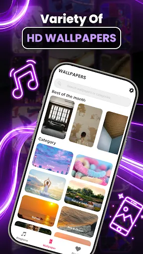 Скриншот 5 — Phone Ringtone & HD Wallpapers