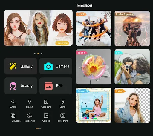 Скриншот 1 — Cool Photo Editor, Cam Collage