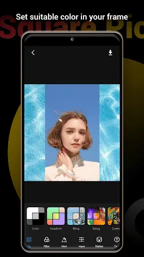 Скриншот 1 — Photo Editor Pro - Square Pic