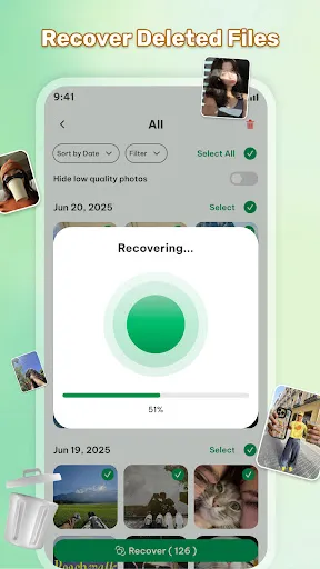 Скриншот 1 — Recover Photos – Delete Files