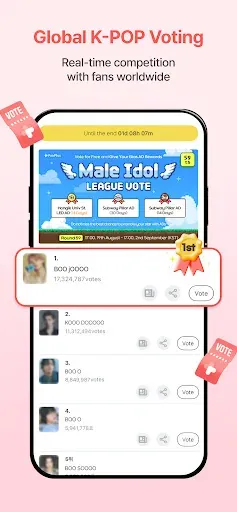 Скриншот 3 — FanPlus: Idol Vote & Community