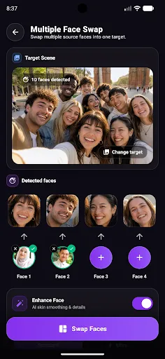 Скриншот 2 — RemakeFace : AI Face Swap