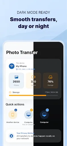 Скриншот 7 — Photo Transfer: Send via WiFi