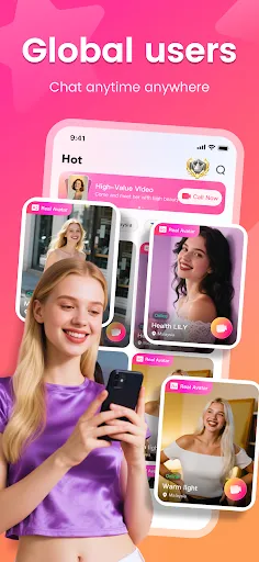 Скриншот 1 — Waha - Video Chat & Party