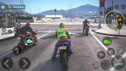 Скриншот 1 — Real Moto Bike Driving Games