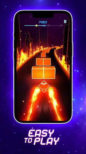 Скриншот 4 — Beat Rush: Cyber Neon Rhythm
